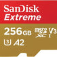 (OPEN BOX) SanDisk Extreme 256 GB MicroSD Card Class 10 190 MB/s  Memory Card