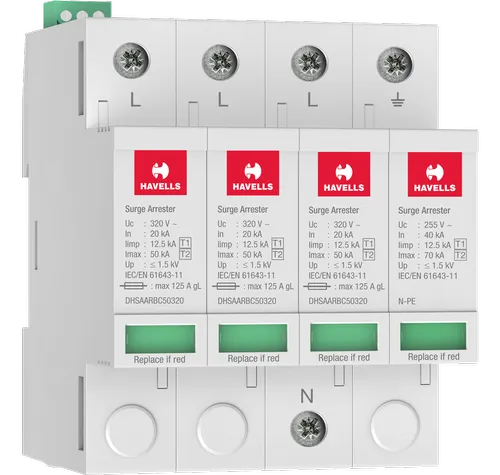 Havells Type 2 320V Imax 40kA 3P+N SPD