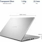 (Brand Refurbished) ASUS Intel Core i3 11th Gen 1115G4 - (4 GB/256 GB SSD/Windows 11 Home) X415EA-EK302WS Thin and Light Laptop  (14 Inch, Transparent Silver, 1.60 kg, With MS Office)