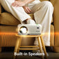 (Open Box) Zebronics Zeb-Pixaplay 65 1080p 4k LED Projector, White