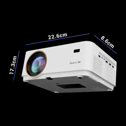 (Open Box) Zebronics Zeb-Pixaplay 65 1080p 4k LED Projector, White