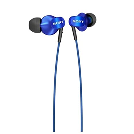 (Open Box) SONY MDR-EX220LP Wired without Mic Headset (Blue, In the Ear)