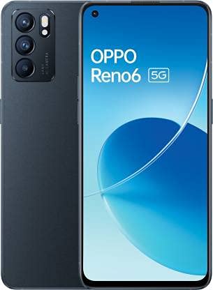 (Open Box) Oppo Reno6 5G (Stellar Black, 8GB RAM, 128GB Storage)