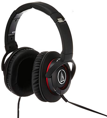 (Open-Box) Audio-Technica Over-Ear Headphones ATH-WS770iS, Black-Red