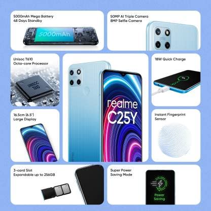 (Open Box) Realme C25Y RMX3269 4GB RAM 64GB Storage