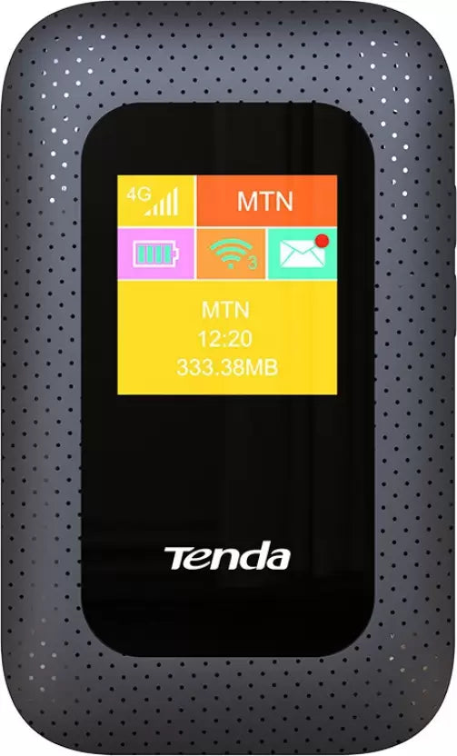 (Open Box) TENDA 4G185 3G/4G LTE Advanced 150Mbps Universal Pocket Mobile Wi-Fi Hotspot Device Data Card  (Black)