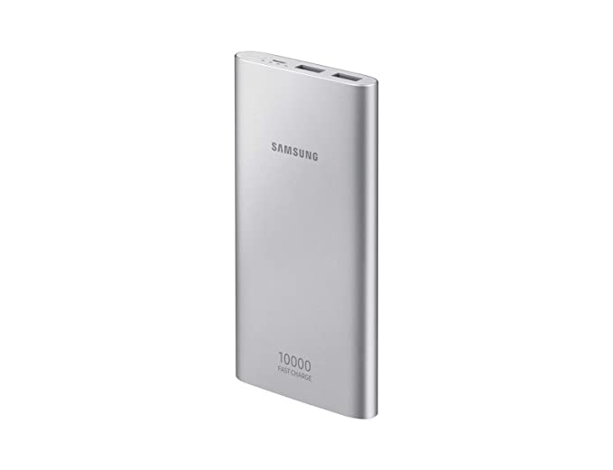 (Open Box) Samsung 10000mAh lithium_ion EB-P1100BSNGIN Power Bank Fast Charging, Silver