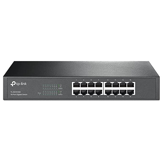 (Open Box) TP-LINK TL-SG1016D 16-Port Gigabit Desktop/Rackmount Switch