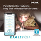(Open Box) D-Link R04 Eagle PRO AI Advanced Parental Control Router with Voice Control Assistant (Alexa and Goggle Assistant)