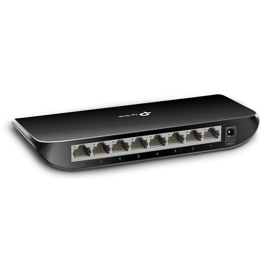 (Open Box) TP-Link TL-SG1008D 8-Port Desktop Switch (Black)