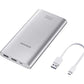 (Open Box) Samsung 10000mAh lithium_ion EB-P1100BSNGIN Power Bank Fast Charging, Silver