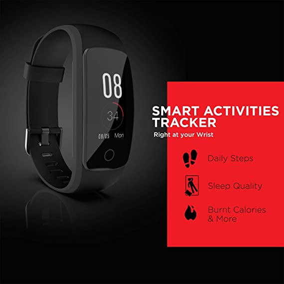 (Open Box) Boat ProGear B20 Smartband with Activities Tracker, Sports Modes, Heart Rate Monitor