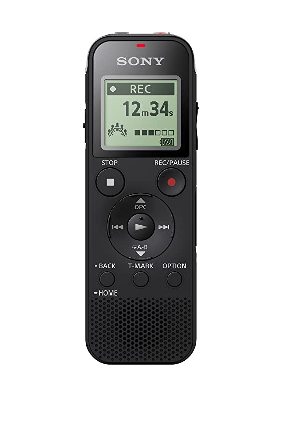 (Open Box) Sony ICD-PX470 4GB Digital Voice Recorder, Black