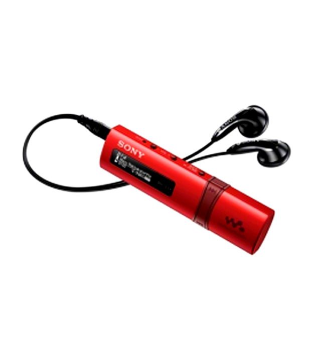 (Open Box) SONY NWZ-B183F 4 GB MP3 Player, Red