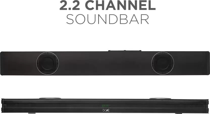 (Open Box) boAt AAVANTE Bar 1190 90W 2.2 Channel Bluetooth Soundbar, Built-in Active Subwoofers, Multiple Connectivity Modes, Entertainment Modes, Bluetooth V5.0(Premium Black)
