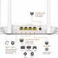 (Open Box) TENDA AC5 1200 Mbps Wireless Router  (White, Dual Band)