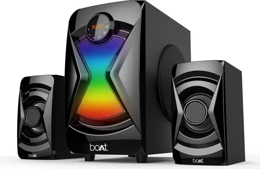 (Open Box) boAt Blitz 1500 Multimedia 50 W Bluetooth Home Theatre, Premium Black, 2.1 Channel