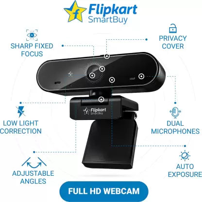 (Open Box) Flipkart SmartBuy CH-0221 Webcam  (Black)