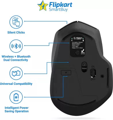 (Open Box) Flipkart SmartBuy E703T Wireless Optical Mouse with Bluetooth