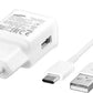 (Open Box) SAMSUNG Original EP-TA20IWECGIN Type C Mobile Charger with Detachable Cable, White