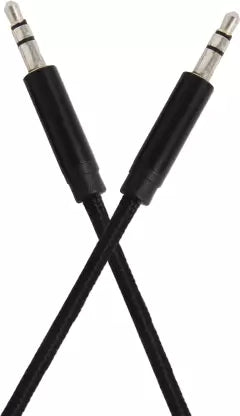(Open Box) Flipkart SmartBuy AXRBB15M01 1.5 m Braided AUX Cable (Compatible with Mobile, Laptops, Tablet, Black)  (Compatible with Mobile, Laptops, Tablet, Black, One Cable)