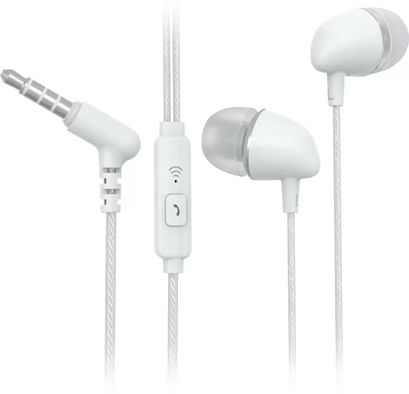 (Open Box) Flipkart SmartBuy Wired Headset With Mic  (White, In the Ear)