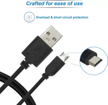 (Open Box) SmartBuy ICRMUE01 Round Charge & Sync USB 1m, Black
