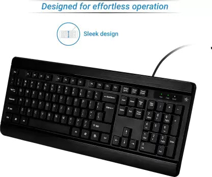 (Open Box) Flipkart SmartBuy Multi Device USB Keyboard, Black