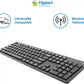 (Open Box) Flipkart SmartBuy KM-206W Wireless Laptop Keyboard  (Matte Black)
