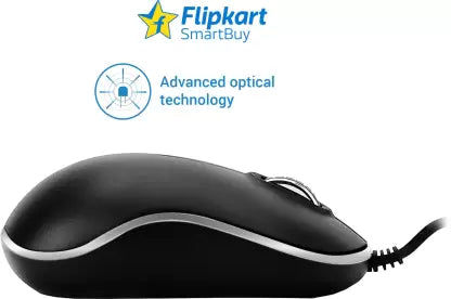 (Open Box) Flipkart SmartBuy Wired Optical Mouse  (USB 2.0, Black)