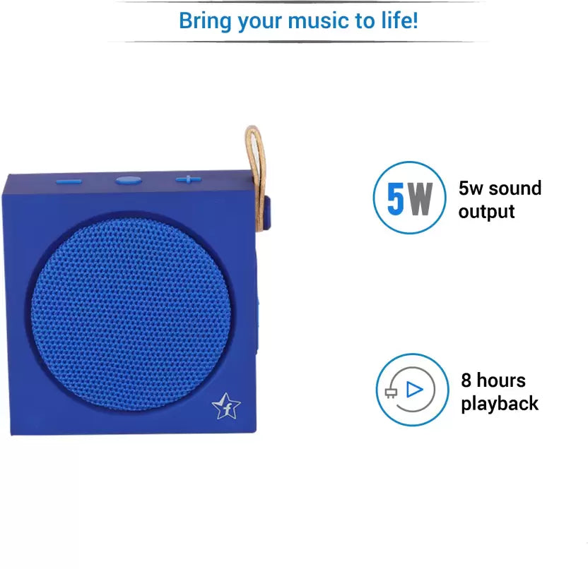 (Open Box) Flipkart SmartBuy NS-L68 5 W Portable Bluetooth Speaker  (Blue, Mono Channel)