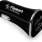 (Open Box) Flipkart SmartBuy 3.1A Dual Port Turbo Universal Car Charger  (Black)