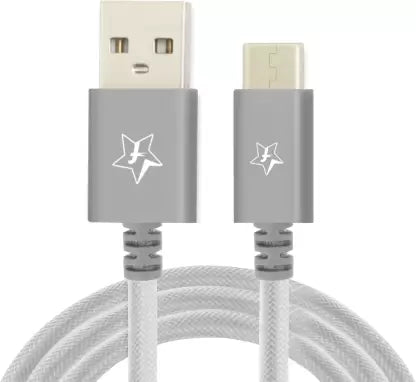 (Open Box) Flipkart SmartBuy Braided Charge & Sync USB Cable (1.5 m)  (Compatible with All Phones With Micro USB Port, Grey, One Cable)