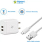 (Open Box) Flipkart SmartBuy Dual Port 3.1A Fast Charger with Charge & Sync USB Cable  (White, Cable Included)
