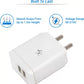 (Open Box) Flipkart SmartBuy Dual Port 3.1A Fast Charger with Charge & Sync USB Cable  (White, Cable Included)
