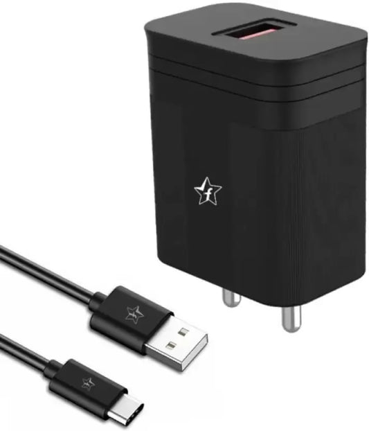 (Open Box) Flipkart SmartBuy FC20S01 20 W 3 A Mobile Charger with Detachable Cable  (Black)