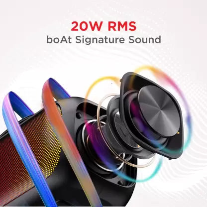(Open Box) boAt Stone Symphony with RGB LEDs 20W Bluetooth Speaker Stereo Channel