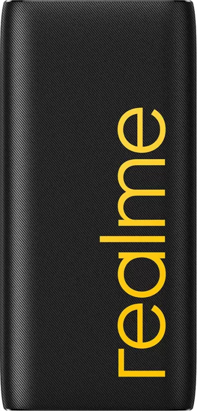 (Open Box) realme 20000 mAh Power Bank (18 W, Quick Charge 2.0) Black, Lithium Polymer