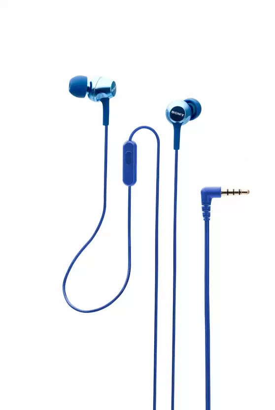 (Open Box)SONY EX255AP Wired Headset  (Blue, In the Ear)
