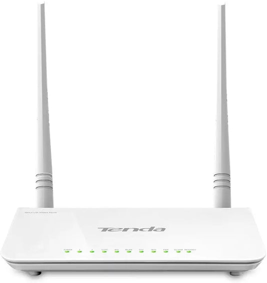 (Open Box) TENDA 300Mbps wireless D303N ADSL 2+ 3G modem 300mbps Wireless Router Single Band, White