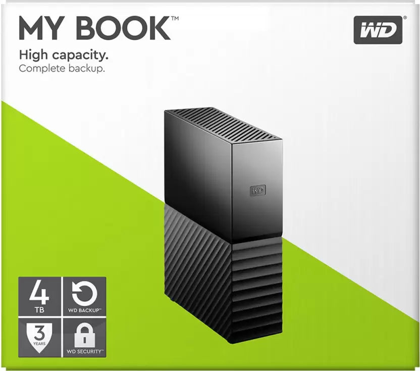 (Open Box) WD My Book 4 TB External Hard Disk Drive WDBBGB0040HBK-BESN (Black)
